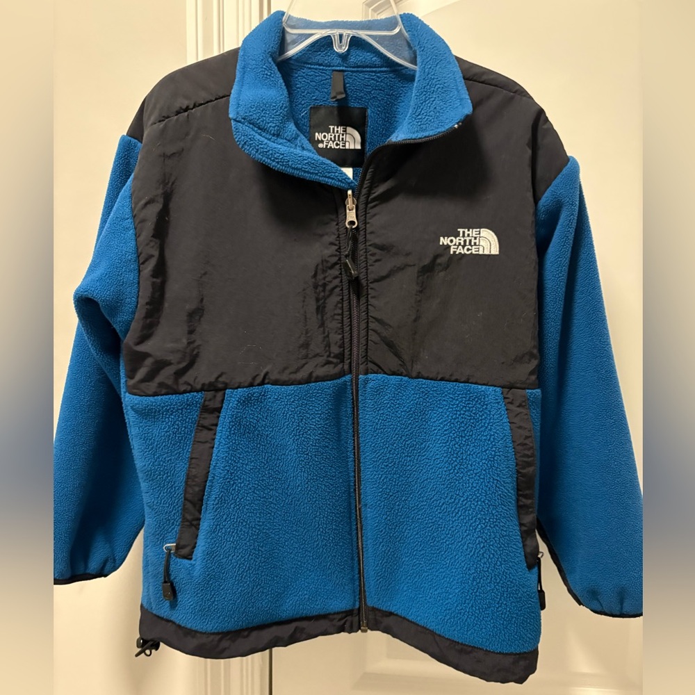 The North Face Blue and Black Puffer Jacket for Children